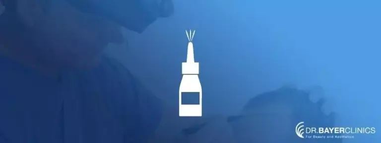 pulverisation de serum physiologique apres une greffe de cheveux